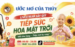 Mega livestream đặc biệt: Mua hàng vui giá hời, nhận quà, tiếp sức 'chiến binh hoa mặt trời'