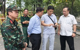 Phó chủ tịch UBND TP.HCM Nguyễn Mạnh Cường khảo sát tại công viên Lê Thị Riêng