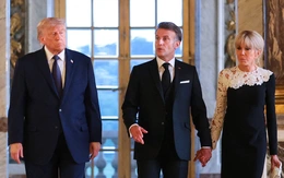 Ông Macron dẫn ông Trump thăm Cung điện Versailles, tiếp đãi thực đơn toàn đặc sản