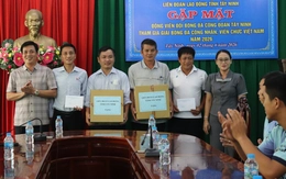 Tây Ninh động viên 2 đội bóng xuất quân dự Giải bóng đá công nhân, viên chức Việt Nam 2026