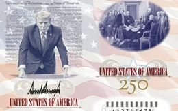 Mỹ hé lộ mẫu 'hộ chiếu yêu nước' in hình ông Trump