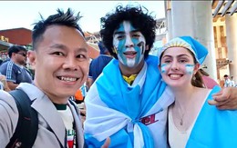 Video cổ động viên Argentina tràn ngập Dallas trong trận cuối vòng bảng 