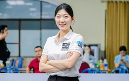 Tay cơ nữ Hàn Quốc xinh đẹp tiếp tục tiến sâu ở giải billiards Việt Nam