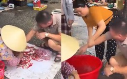 Thanh niên đỏ mặt vì bị cua kẹp