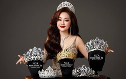 Hoàng Thanh Nga và những chiếc vương miện đính đầy kim cương