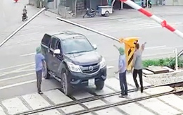 Vượt rào chắn đường sắt, nữ tài xế ở Nghệ An bị phạt 19 triệu đồng