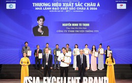 Công ty TNHH Truyền thông TTV nhận giải Thương hiệu xuất sắc Châu Á 2026