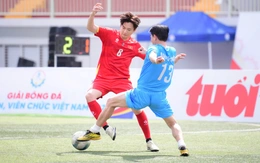 Đội bóng All Stars SG FC cùng BTC Giải bóng đá công nhân, viên chức Việt Nam ra sân 'tiếp sức' người lao động