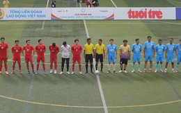 Ngô Kiến Huy góp mặt trong trận giao hữu tại VCK Giải bóng đá CNVC 2026