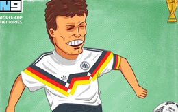Tượng đài World Cup P.14: 'Tiểu hoàng đế' Lothar Matthaus đòi nợ Argentina
