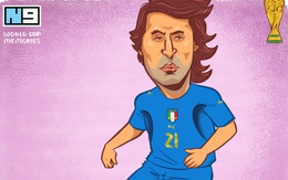 Tượng đài World Cup P.18: Andrea Pirlo, bộ não của tuyển Ý