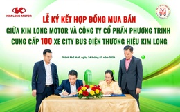 Kim Long Motor cung cấp 100 xe buýt điện cho Phương Trinh Buslines