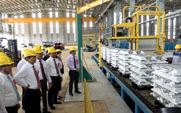 Cận cảnh những thỏi nhôm đầu tiên của Việt Nam ra đời tại Khu công nghiệp Nhân Cơ