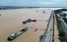 Chạy đua với lũ, kè chống sạt lở bờ sông Tiền vượt tiến độ gần 4 tháng