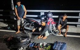 Triệt phá nhóm trộm cắp dây cáp điện trên cầu Đại Ngãi 2