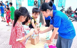 Tổ chức nhiều hoạt động vui chơi cho con của công nhân tại các khu trọ
