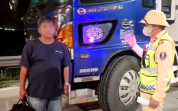 Tài xế có nồng độ cồn vẫn lái xe tải chạy trên cao tốc Cam Lâm - Vĩnh Hảo