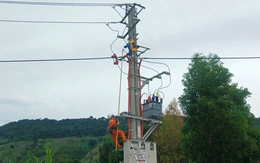 Điện lực Kbang hoàn thành công trình cấp điện tại xã Krong