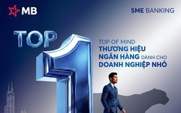 MB dẫn đầu chỉ số nhận biết thương hiệu đầu tiên trong nhóm doanh nghiệp nhỏ