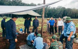 Gia Lai: Phát hiện hài cốt liệt sĩ khi đào hố trồng cà phê