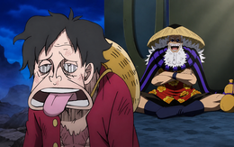 Gaban nói gì khiến Luffy phải nhìn lại giấc mơ Vua hải tặc trong One Piece?