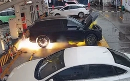 Xe từng bị tai nạn bất ngờ bốc cháy