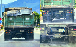 Vén màn chiêu ‘độ chế’ xe để lén xả nước xuống đường của xe chở cát ở Quảng Ngãi