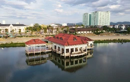 Toàn cảnh hồ nước có nhà hàng nổi hoang tàn ở Nghệ An sắp được 'lên đời'