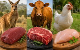 Thịt kangaroo có nhiều protein hơn thịt bò, thịt gà?
