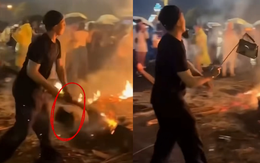 Anh chàng đãng trí vứt túi người yêu vào đống lửa