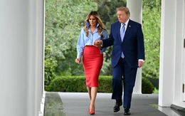Bà Trump dịu dàng bên chồng sau một tháng vắng bóng kèm tin đồn