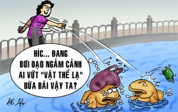 Vứt rác xuống kênh, mất ý thức và mất cả tiền