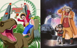 One Piece, Conan bất ngờ collab Jurassic Park, Back to the Future