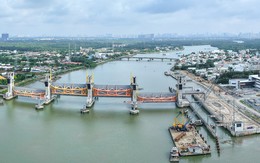 Cận cảnh dự án ngăn triều 10.000 tỉ ở TP.HCM, đang chạy đua về đích vào cuối năm