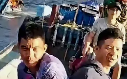 3 tàu cá cứu sống 4 ngư dân chìm tàu trên biển