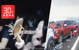 Bản tin 30s nóng: Nhóm khách nữ tấn công tài xế taxi; 7 ô tô tông liên hoàn vì không giữ khoảng cách 