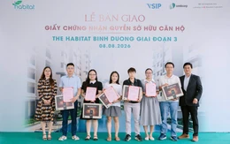 The Habitat Bình Dương trao sổ hồng cho cư dân sau 6 tháng bàn giao