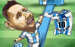 Messi đã trả lại áo số 10 cho Argentina