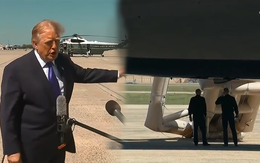 Video phao trượt thoát hiểm chuyên cơ Qatar tặng ông Trump bung trước giờ cất cánh