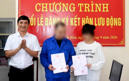 Hai vợ chồng ở Thanh Hóa được đăng ký kết hôn trong trại tạm giam