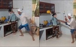 Vợ cao tay khi chồng đùa nhây