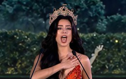 Emoura Phạm suýt rơi vương miện trên sân khấu Miss Grand International