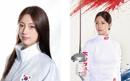 Nữ VĐV đấu kiếm Hàn Quốc gây sốt Asiad vì đẹp như nhân vật AI