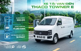 Xe tải van điện THACO TOWNER E: Giải pháp vận chuyển xanh trong đô thị