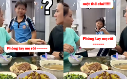 Mẹ bị con gái trêu chọc vì nhõng nhẽo