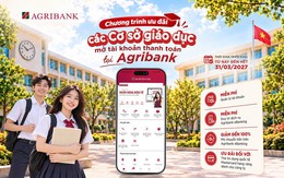 Agribank miễn loạt phí cho trường học, cơ sở giáo dục mở tài khoản