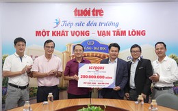 LC Foods lần đầu đồng hành Tiếp sức đến trường, trao 200 triệu đồng