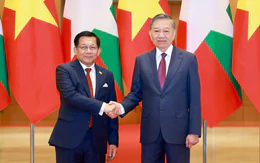 Lễ đón chính thức Tổng thống Myanmar Min Aung Hlaing lần đầu thăm Việt Nam