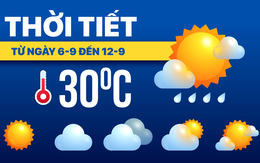 Dự báo thời tiết từ 6-9 đến 12-9: Cả nước mưa dông