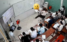 Cả lớp phì cười khi thầy giáo ngã ghế